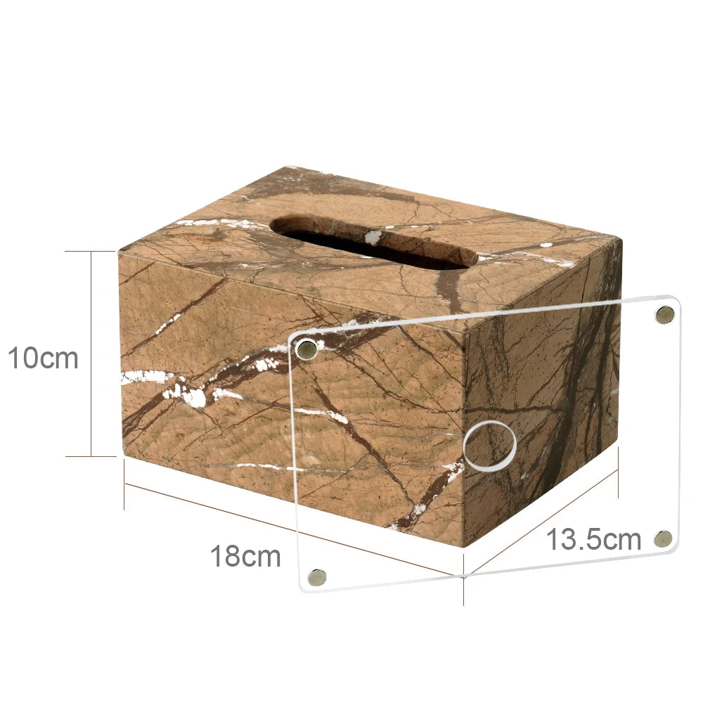 Rainforest Brown Marble Bath Set