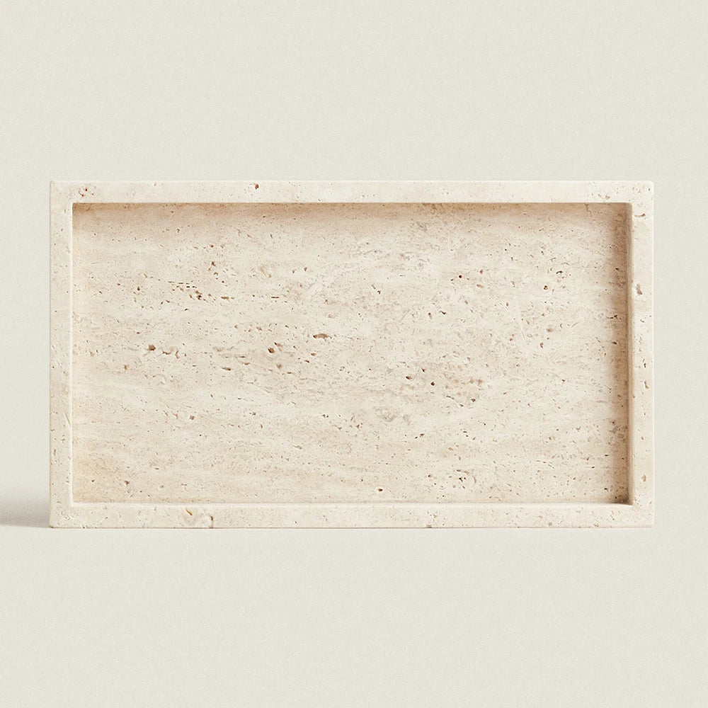 Travertine Stone Bathroom Vanity Tray