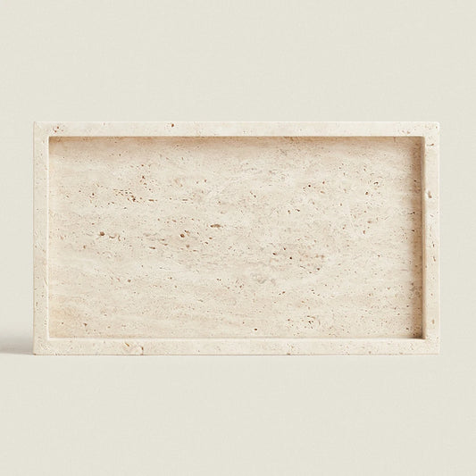 Travertine Stone Bathroom Vanity Tray