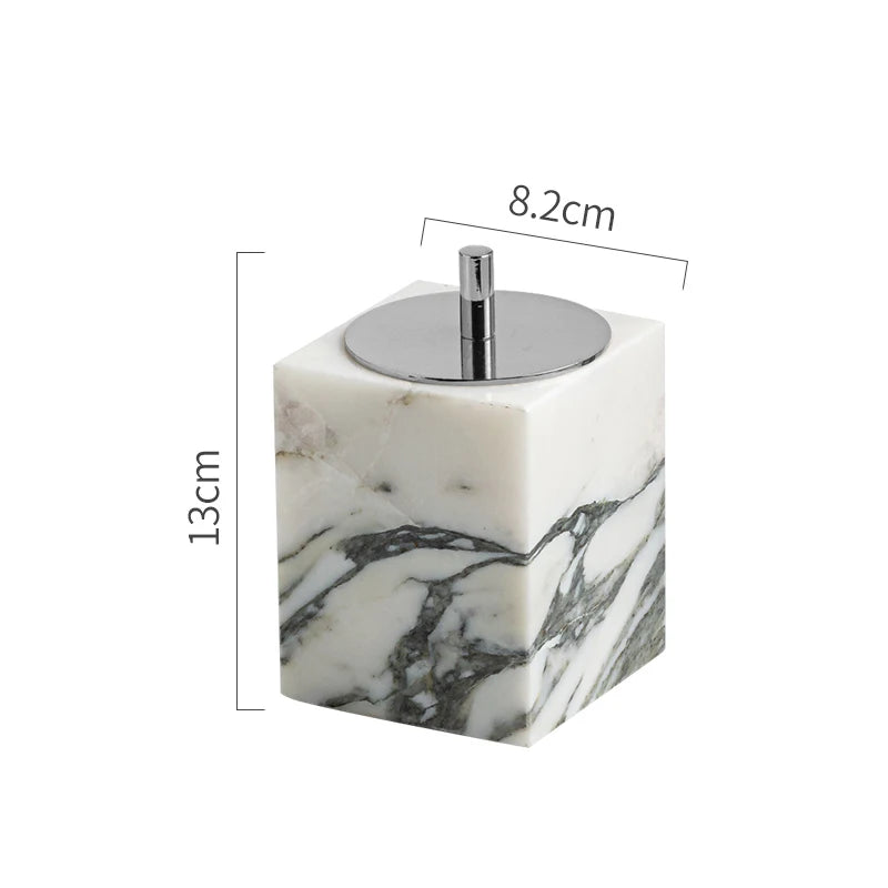 Arabescato Marble Bath Set