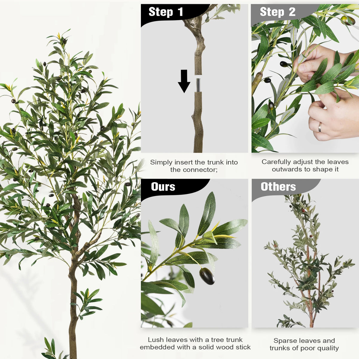 Olive Trees Artificial Indoor Faux Tree