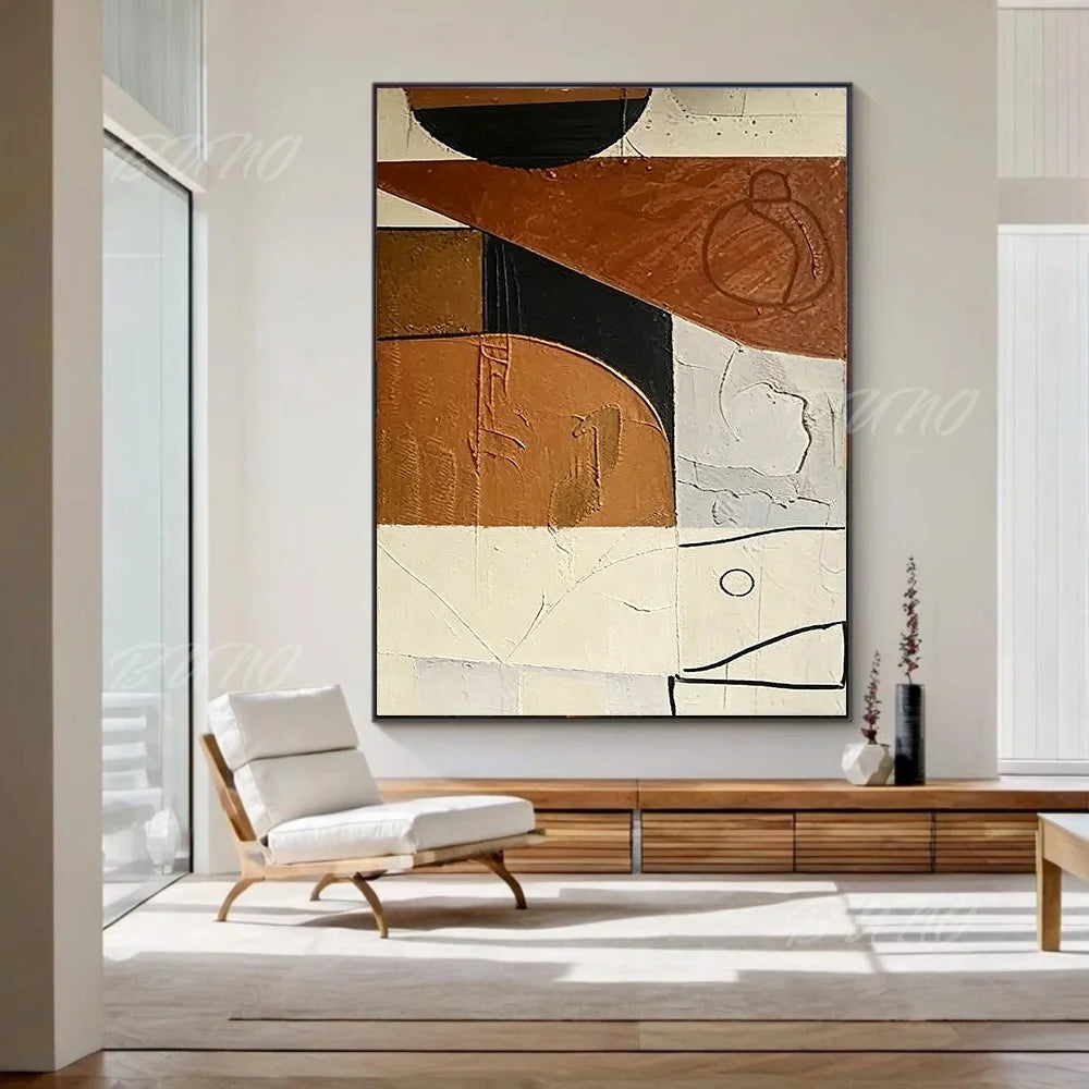 Terracotta Textured Painting