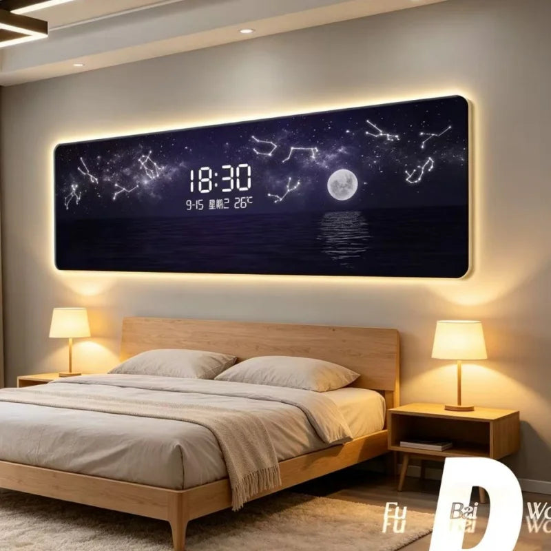 Minimalist Clock Wall Panel