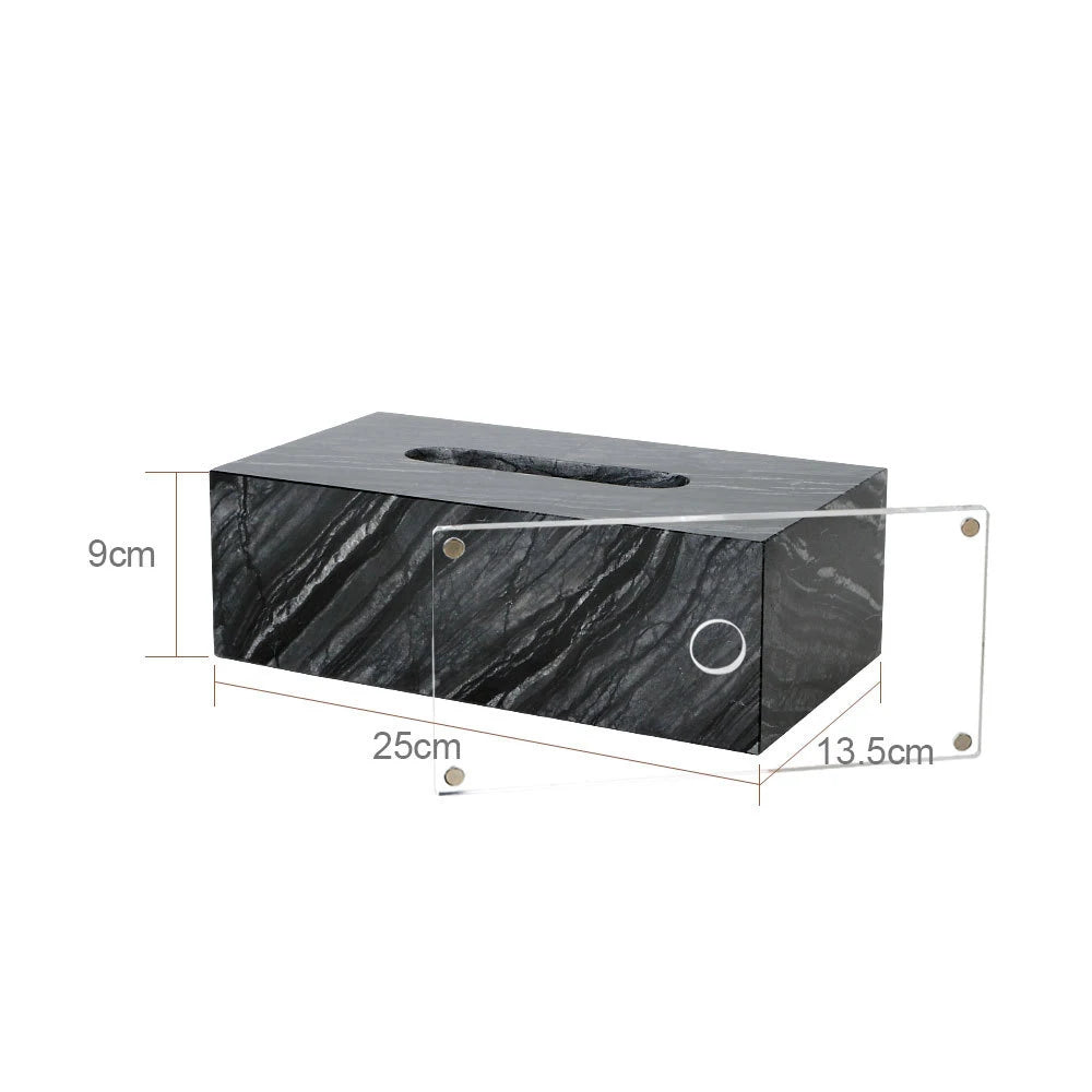 Natural Marble Tissue Box Decorative