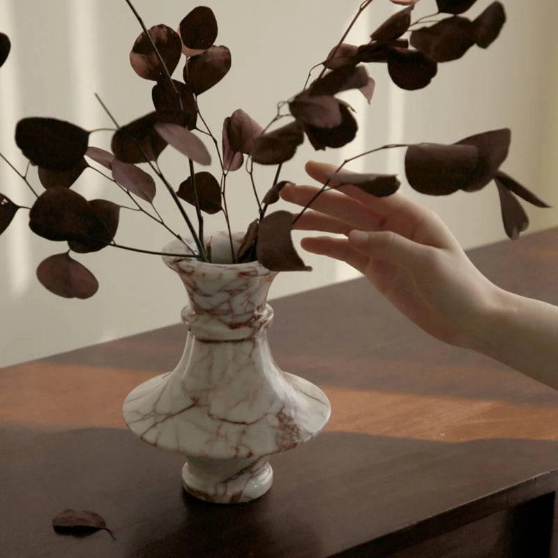 Calacatta Red Marble Vase