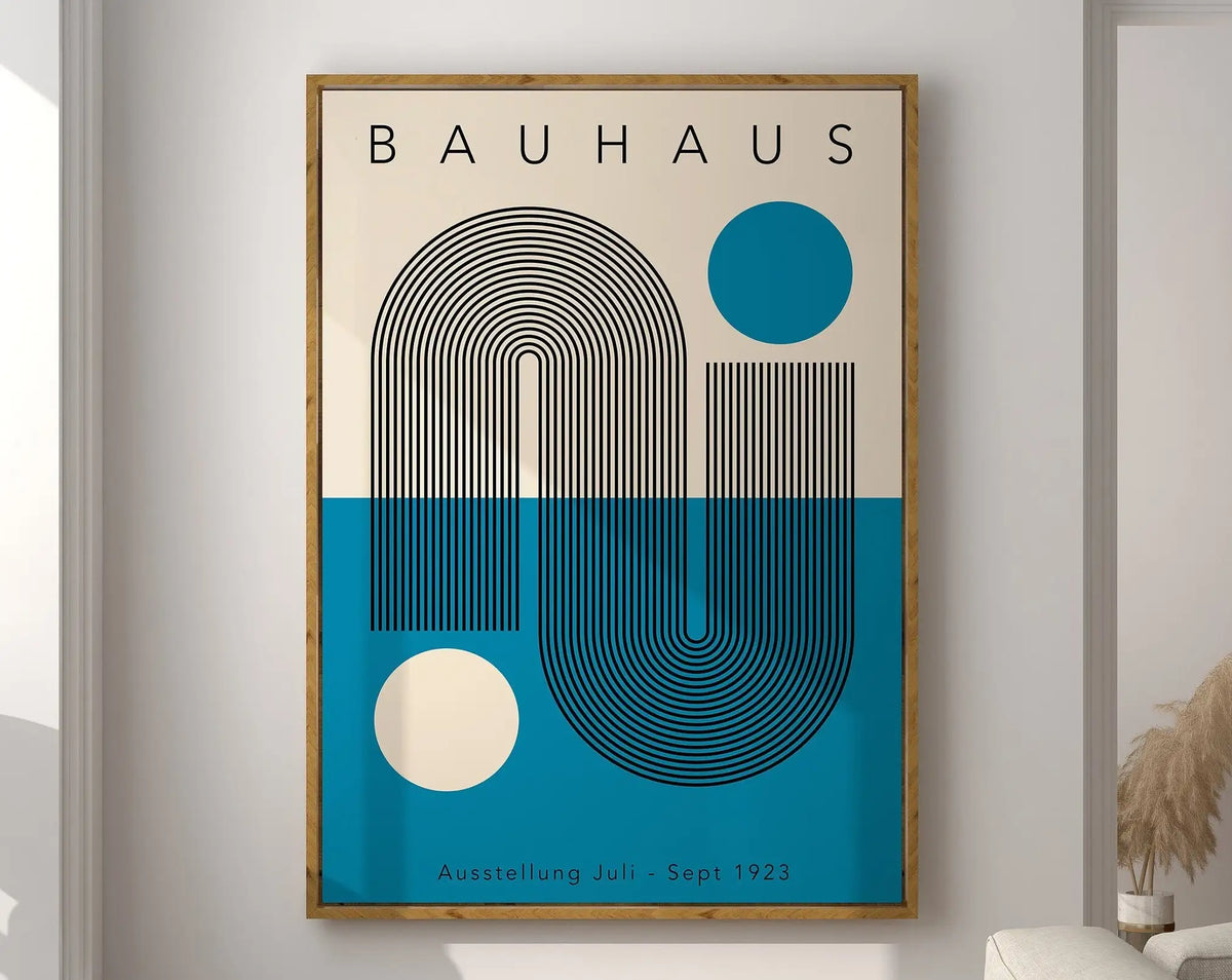 Bauhaus Geometric Poster