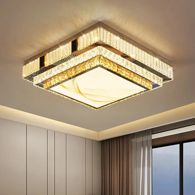 Gold K9 Crystal Chandelier