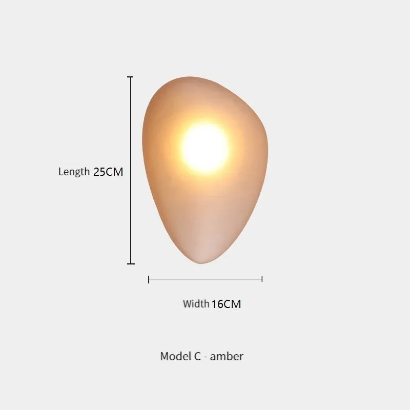 Nordic Designer Wall Lamp Pebble