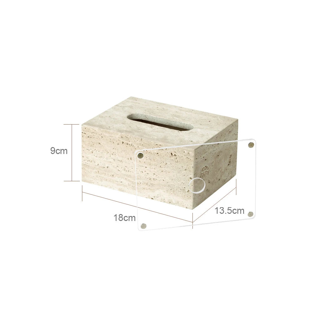Natural Marble Tissue Box Decorative
