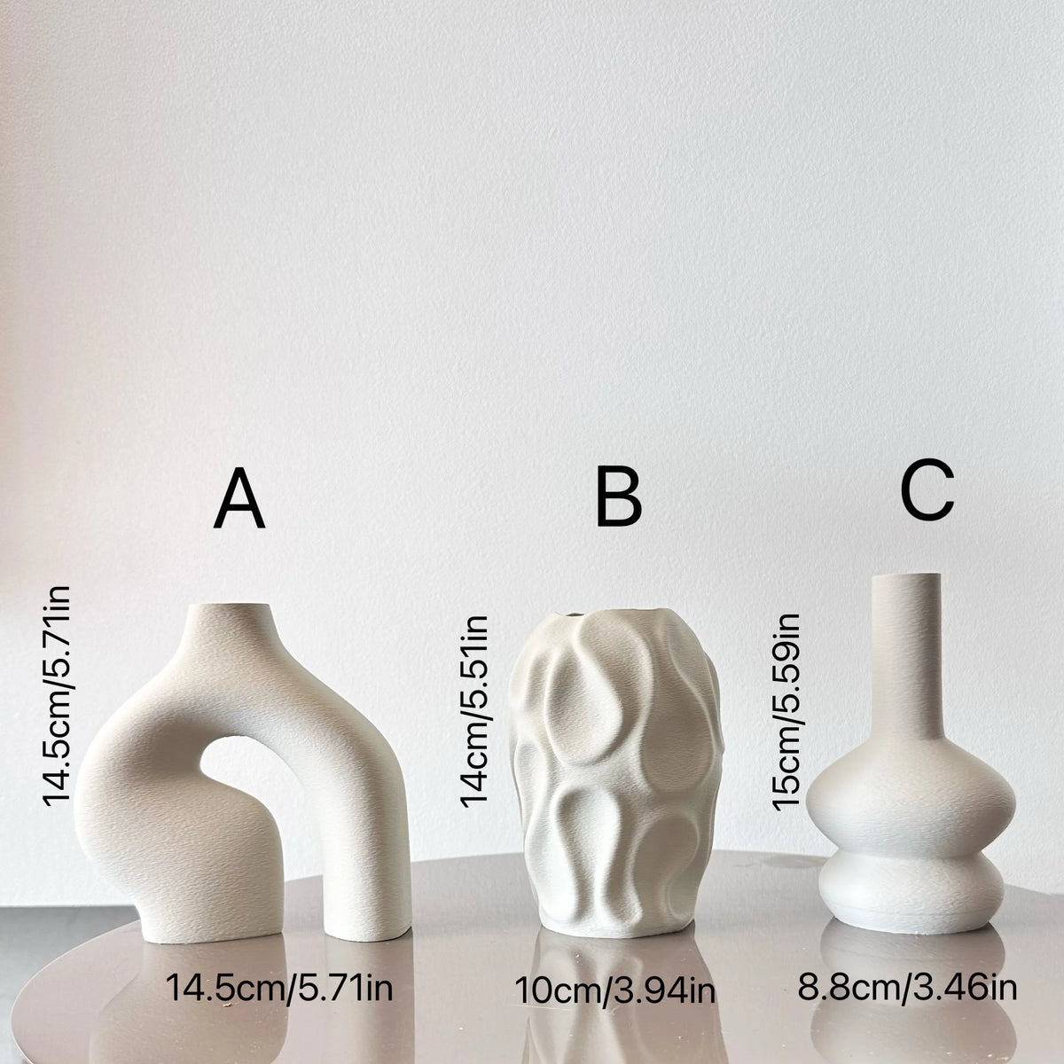 Bohemian Vase Trio