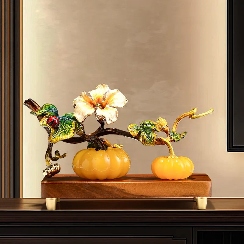 Enamel Pumpkin Ornament