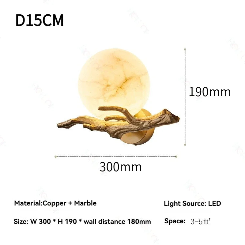 Italian Marble Waterproof Wall Lamp