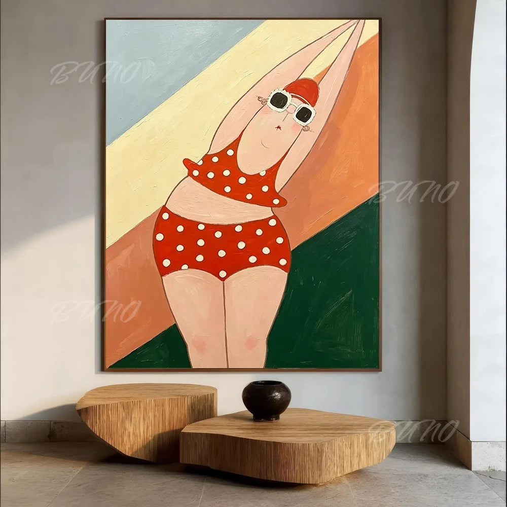Bathing Lady Palette Painting