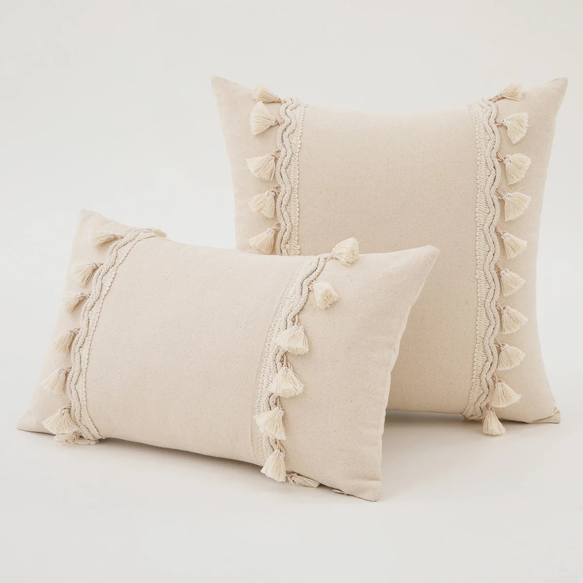 Tufted Tassel Cushion Cover