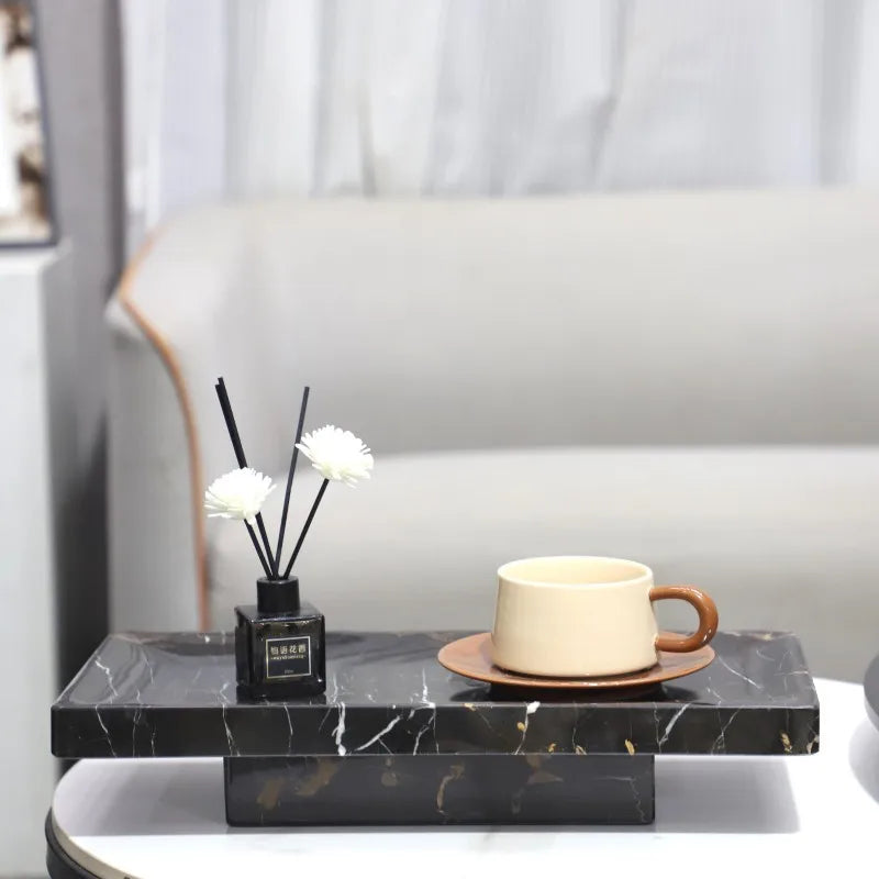 Marble Rectangular Tea Tray