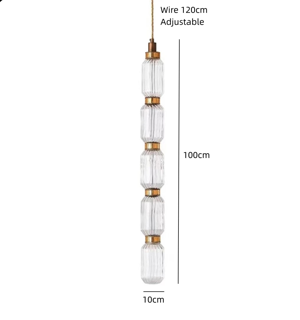 Amber Glass Pendant Lamp