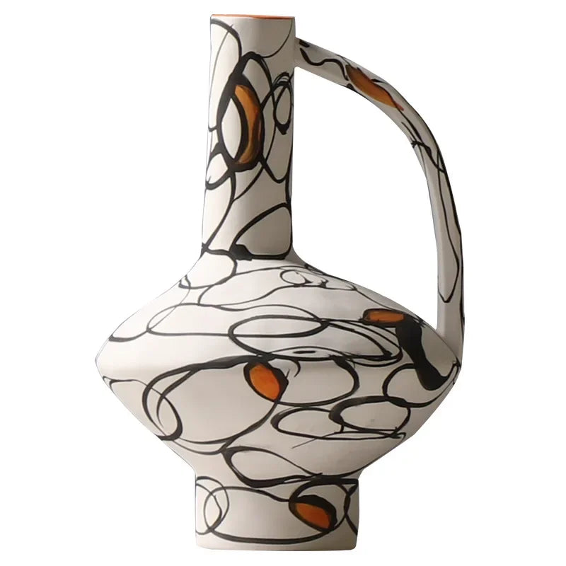 Hand-painted Ceramic Vase Modern Flower
