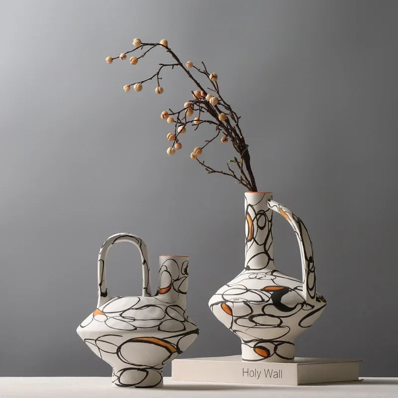 Hand-painted Ceramic Vase Modern Flower