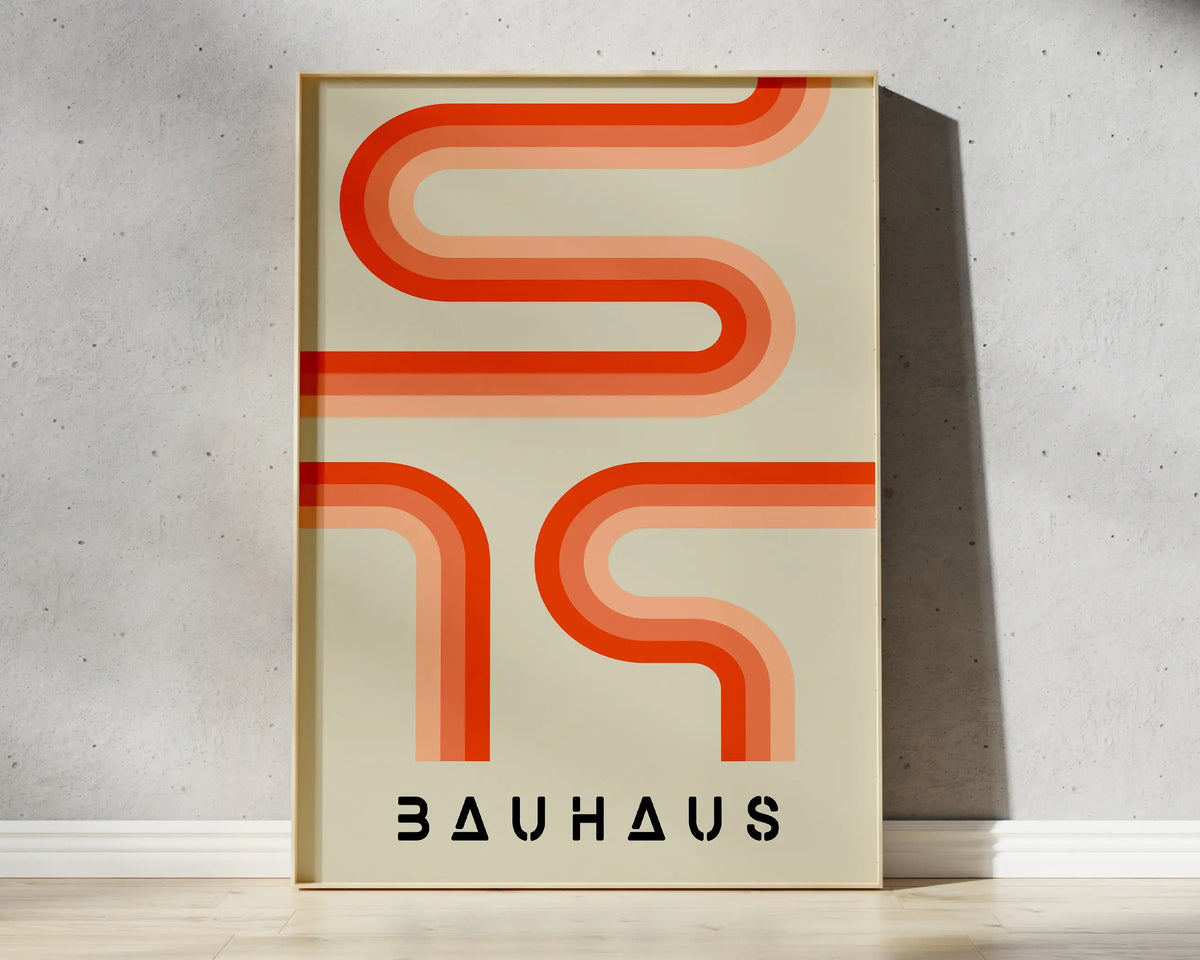 Bauhaus Geometric Poster
