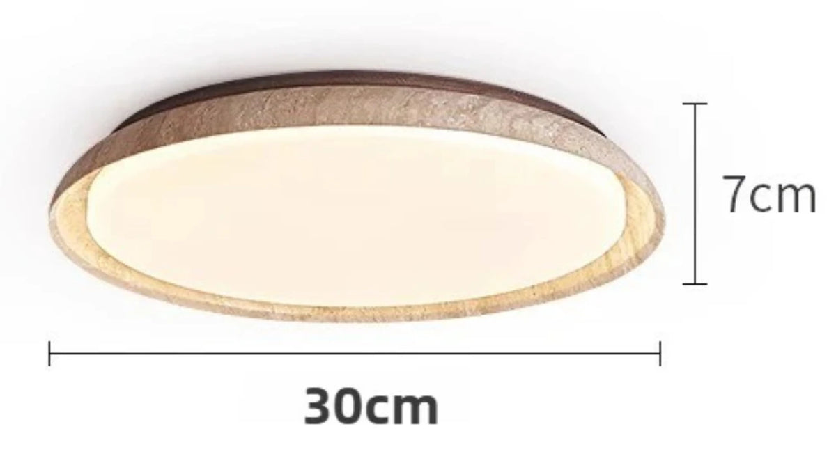 Yellow Cave Stone Ceiling Lamp
