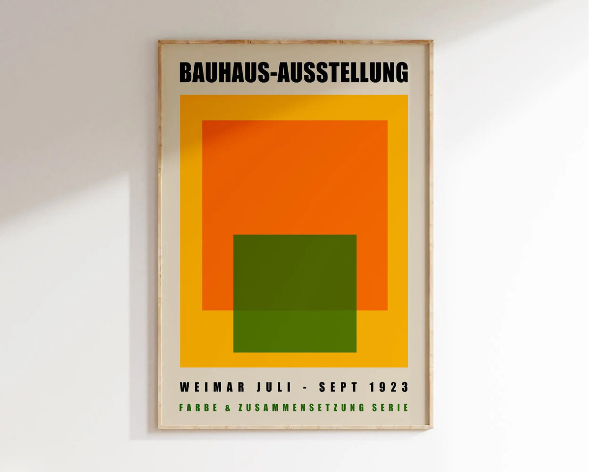 Bauhaus Geometric Poster