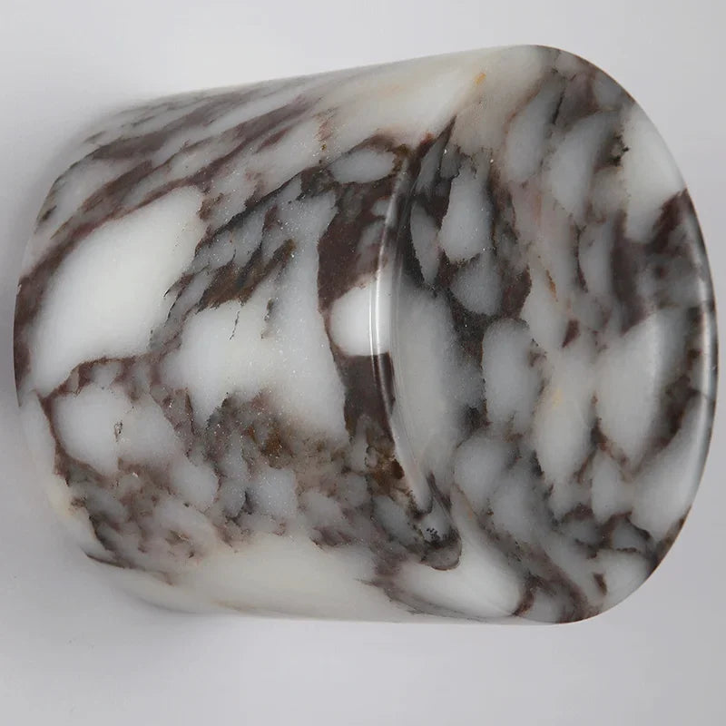 Cylindrical Marble Hallway Wall Lamp