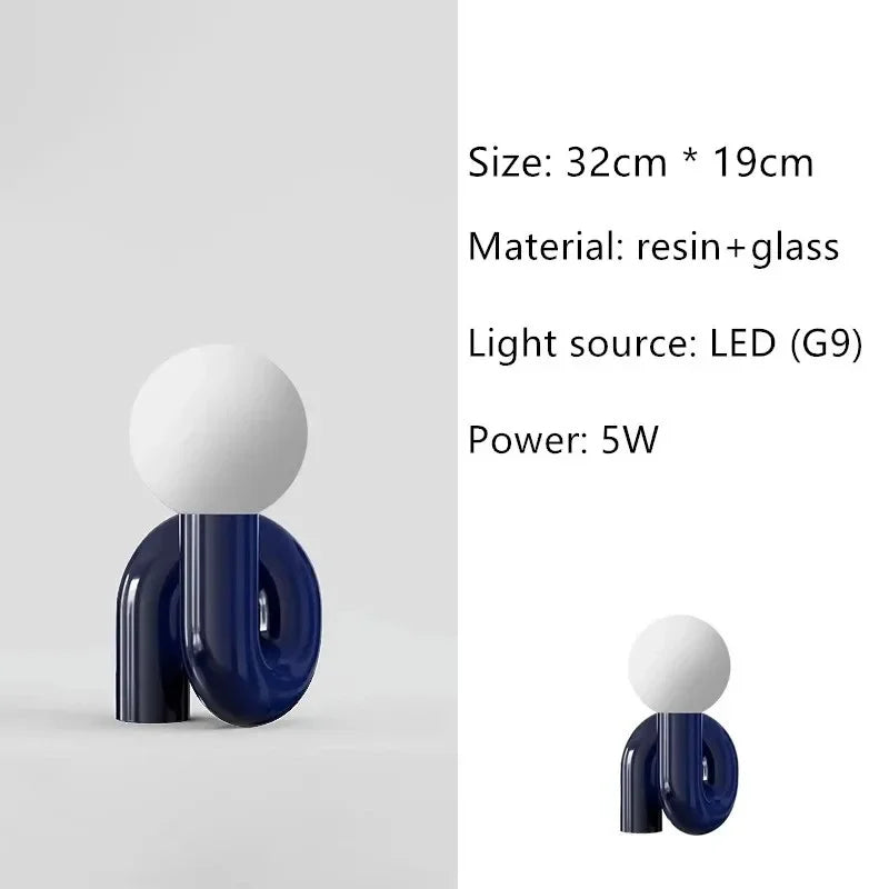 Nordic LED Table Lamp Resin