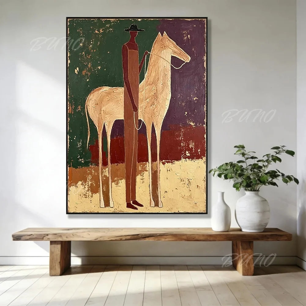 White Horse Palette Painting