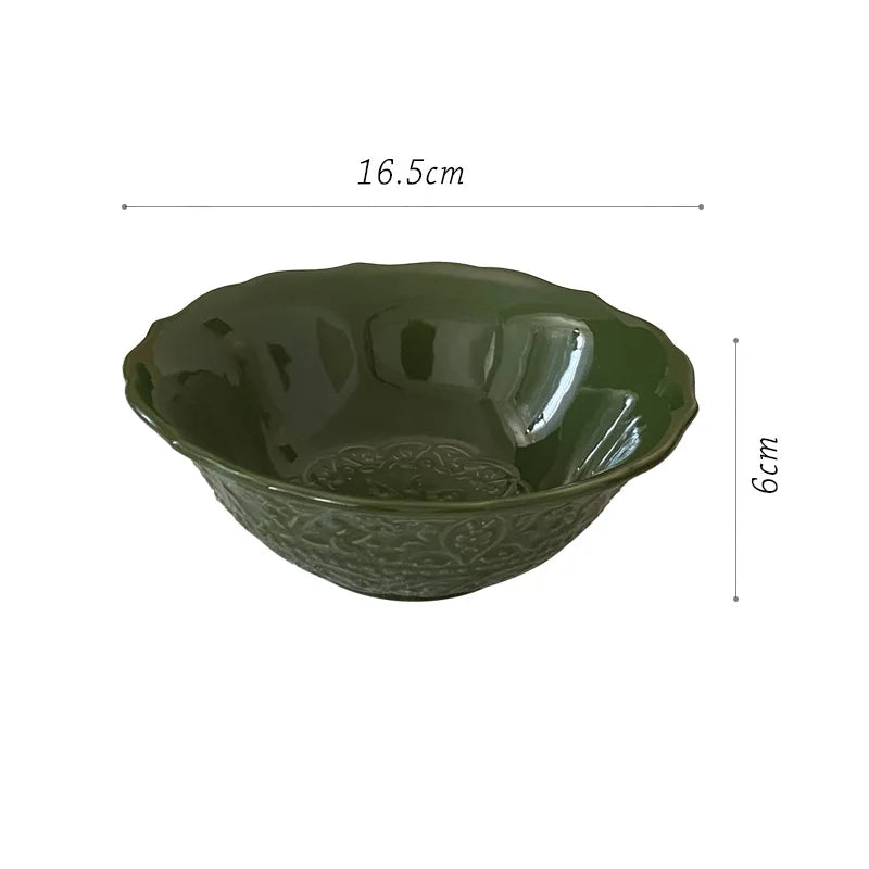 Emerald Embossed Dinner Set