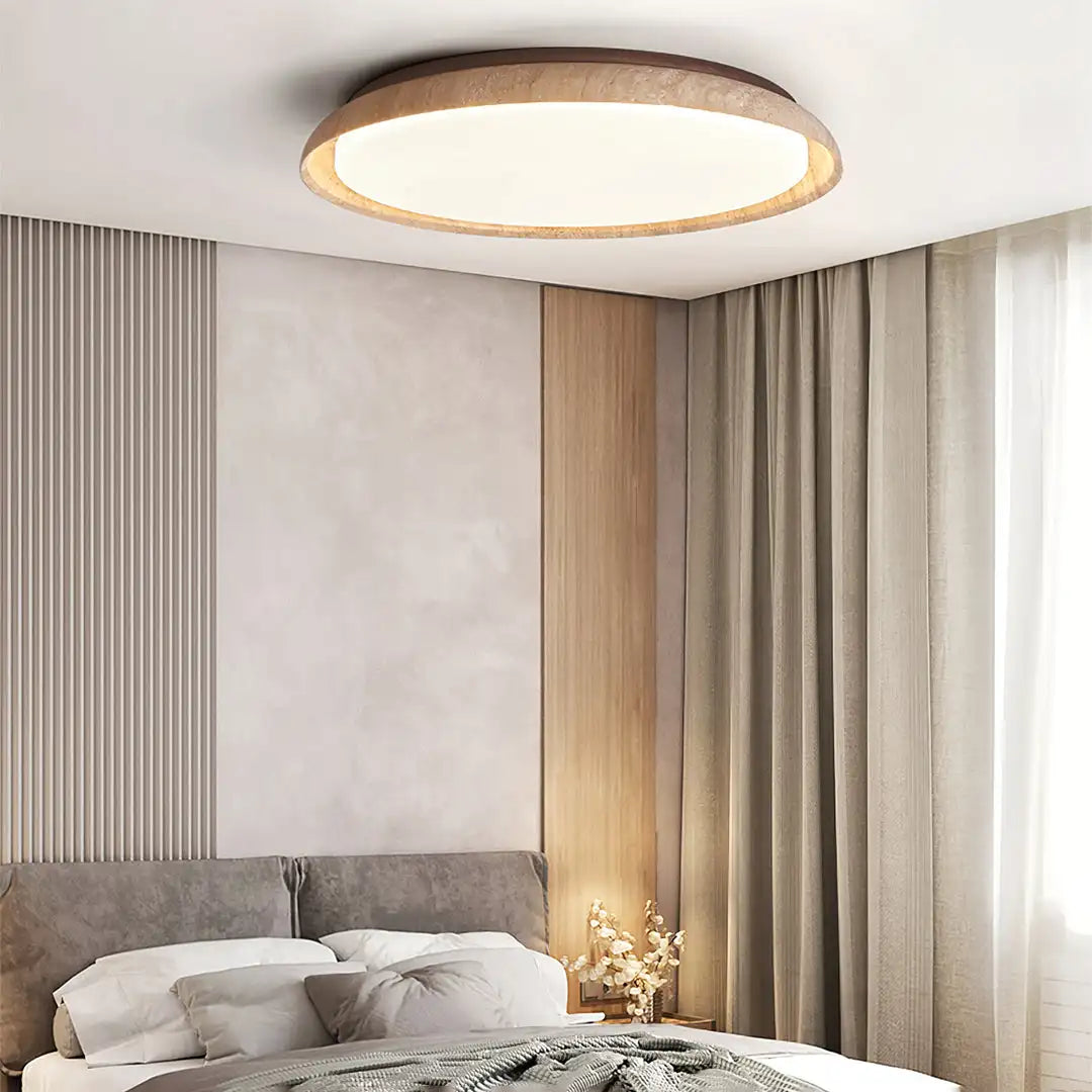 Yellow Cave Stone Ceiling Lamp