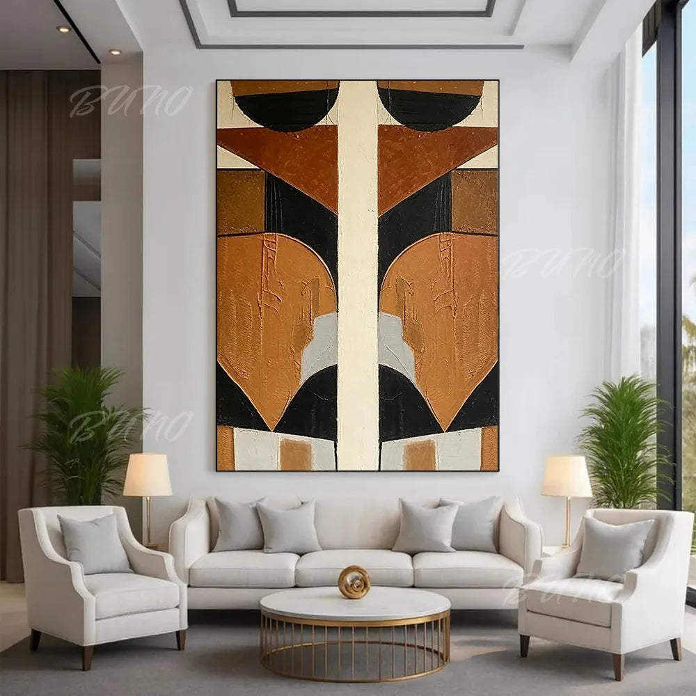 Terracotta Textured Painting
