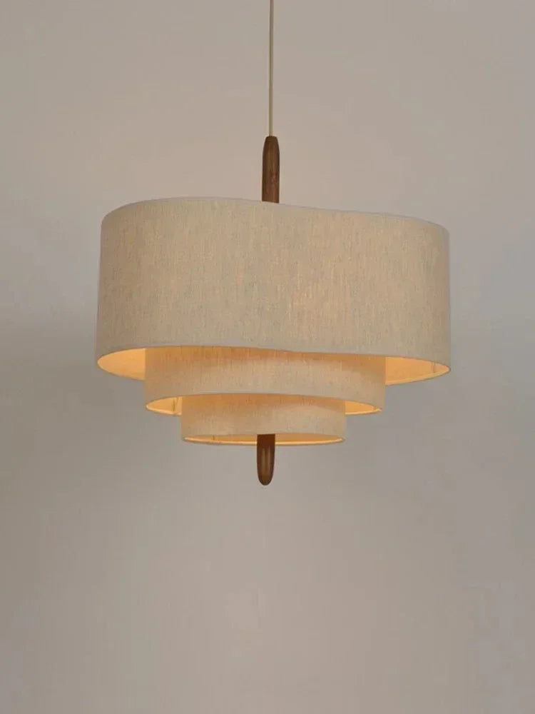 Japan Retro Fabric Chandelier Wabi