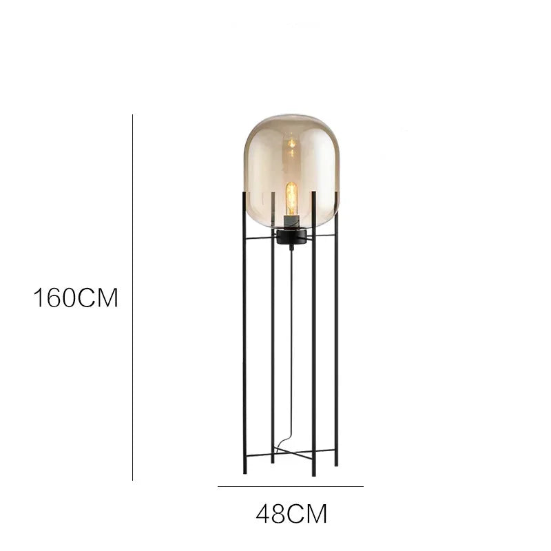 Industrial Style Smoke Gray Glass