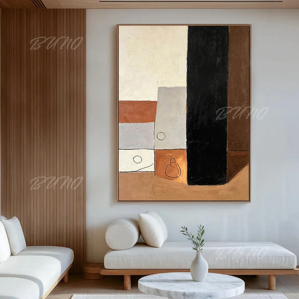 Terracotta Textured Painting