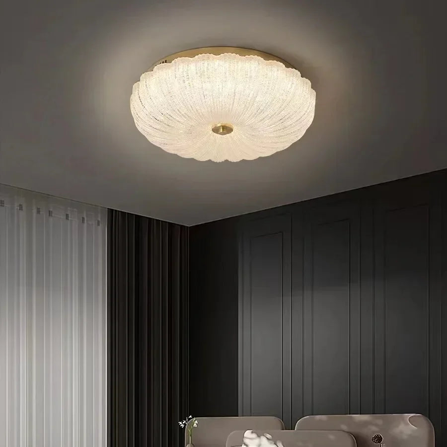 French Style Ceiling Light Cream