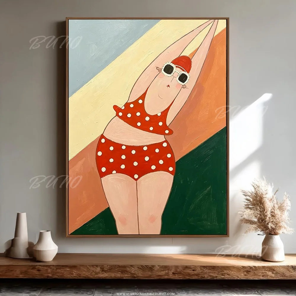 Bathing Lady Palette Painting