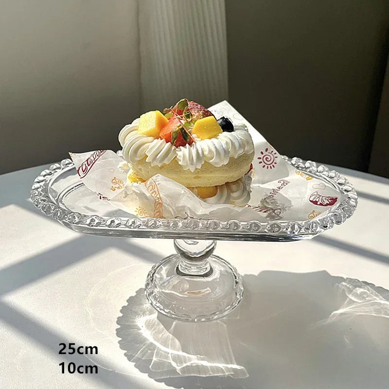 Love fruit glass plate retro
