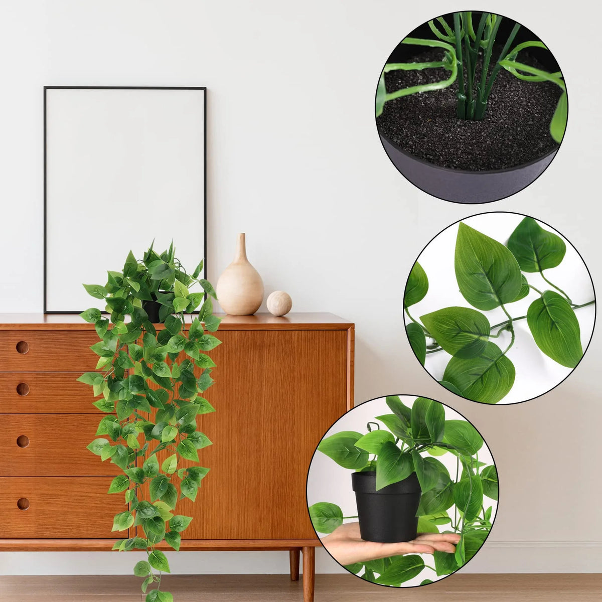 Artificial Ivy Plants Plastic Leaf