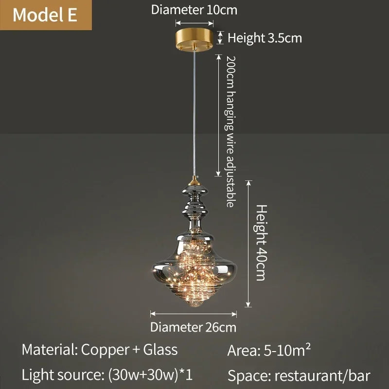 Designer Raindrop Crystal Pendant Light