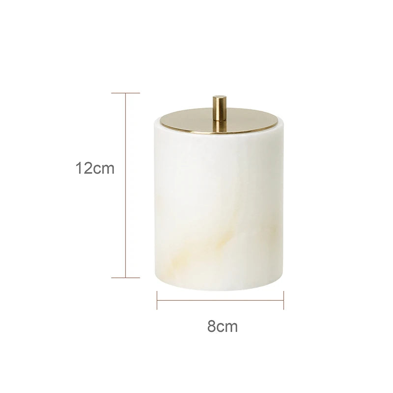 White Onyx Marble Bath Trio