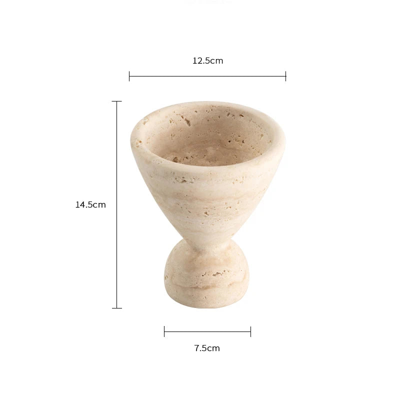 Travertine Palo Santo Holder