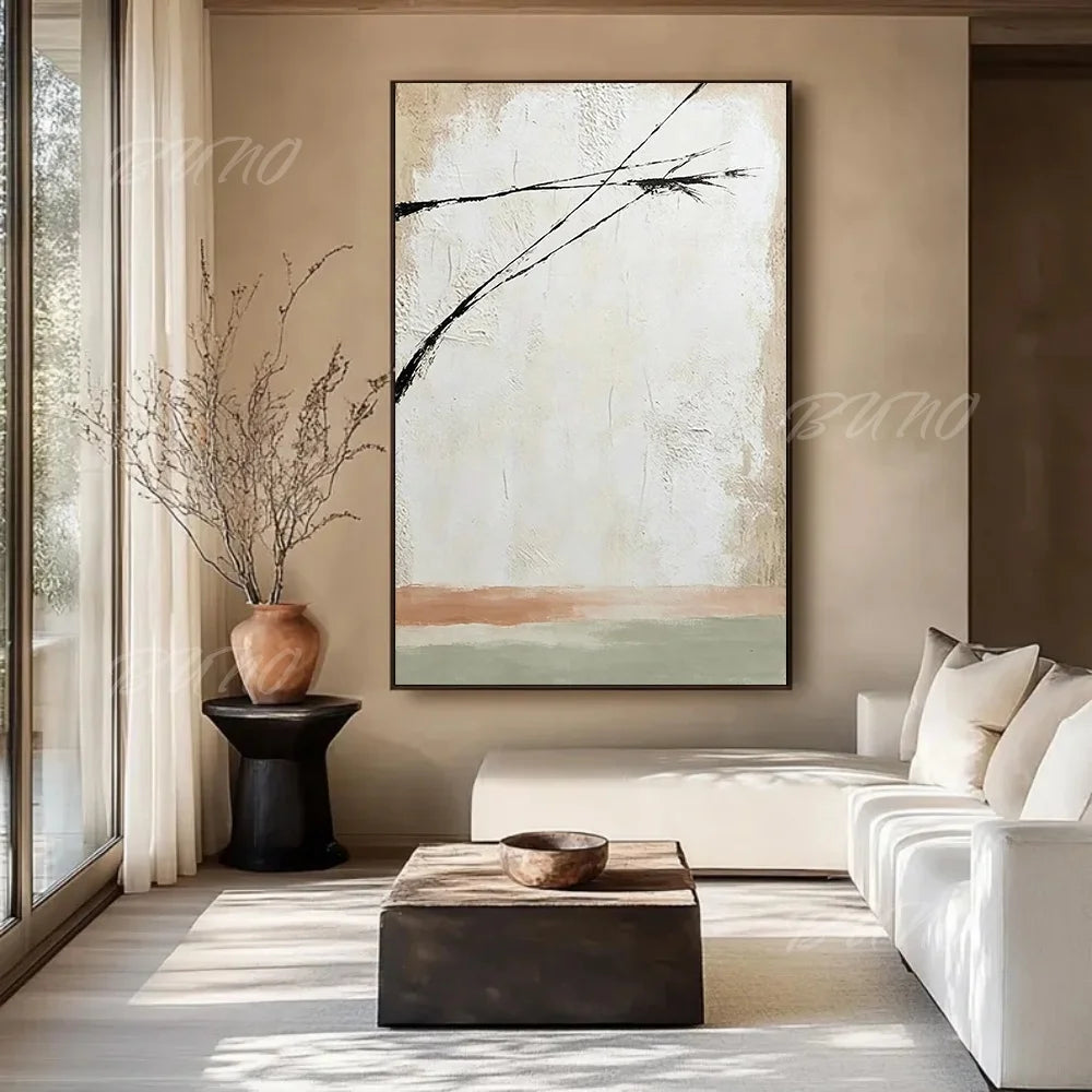 Neutral Wabi Sabi Canvas Art