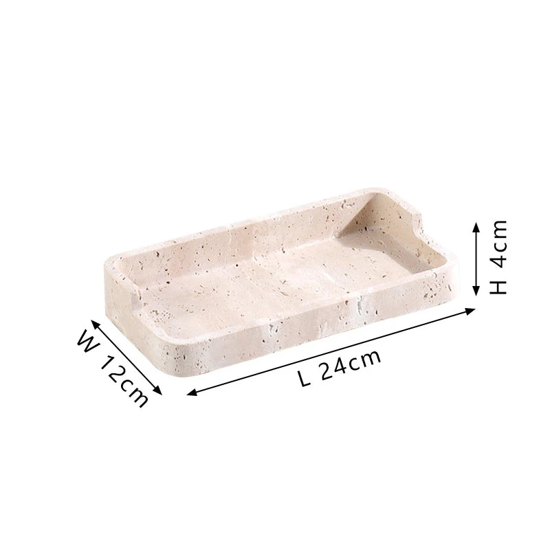 Travertine Catchall Tray