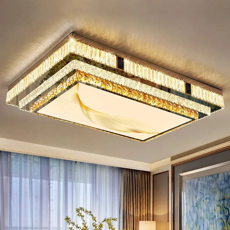 Gold K9 Crystal Chandelier