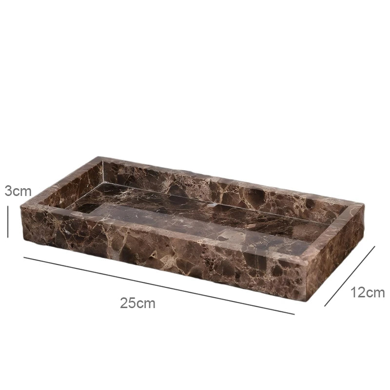 Emperador Dark Marble Bath Set