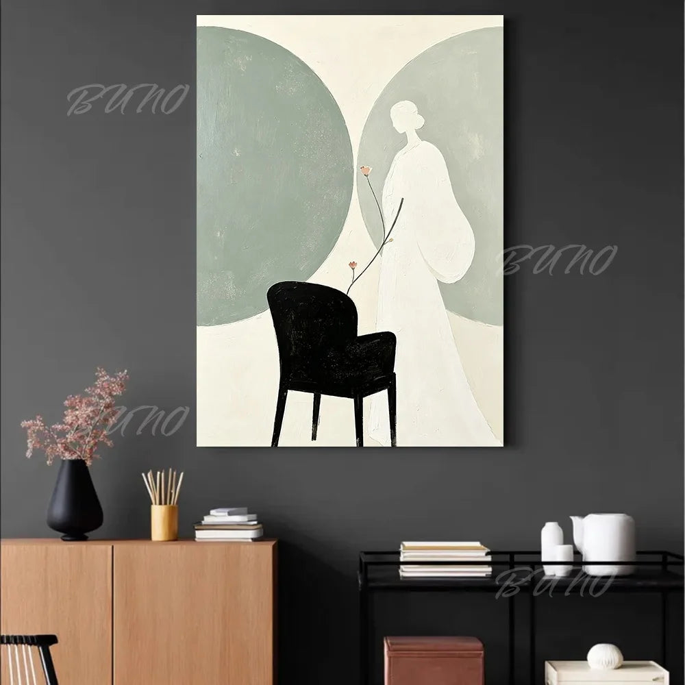 Minimalist Fashion Woman Art
