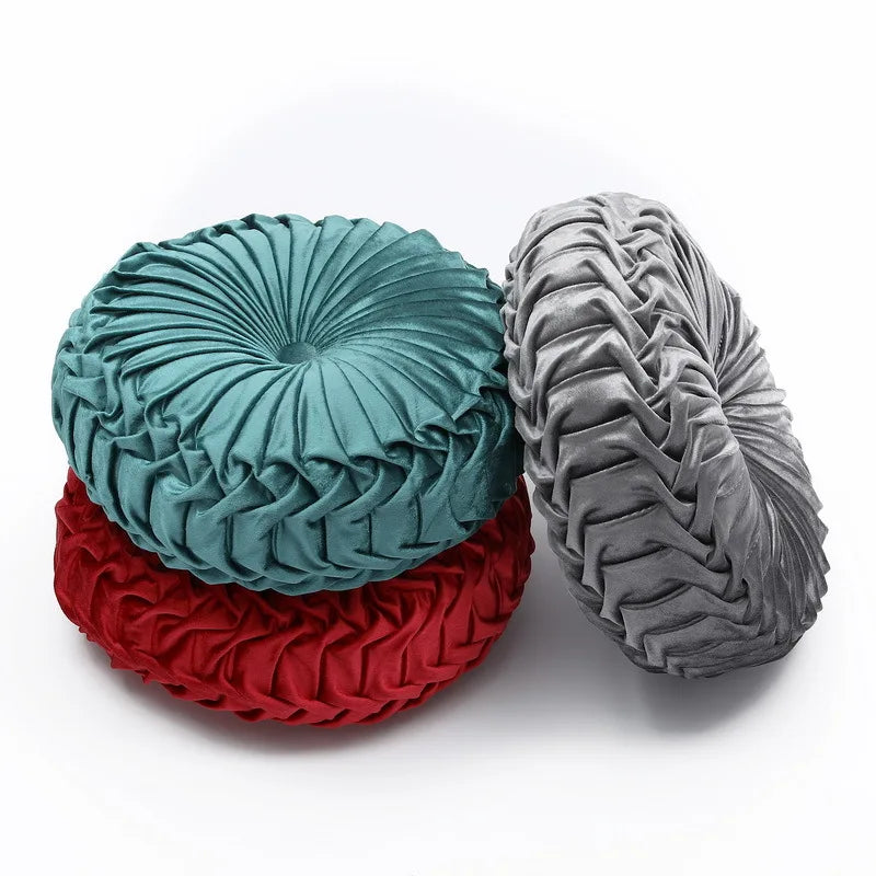 Red Velvet Pumpkin Cushion