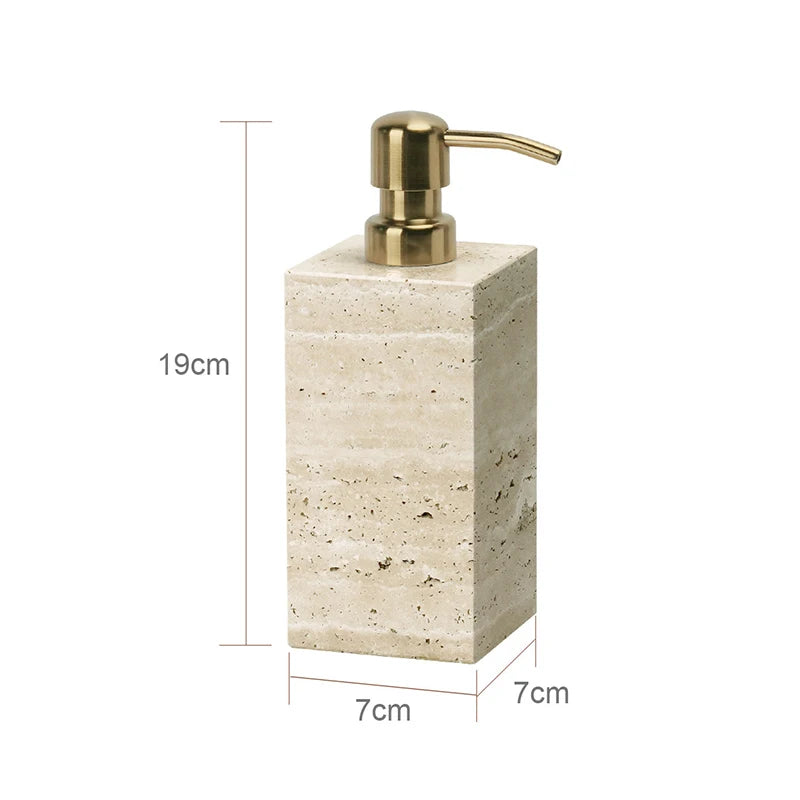 Travertine Bath Accessories Set
