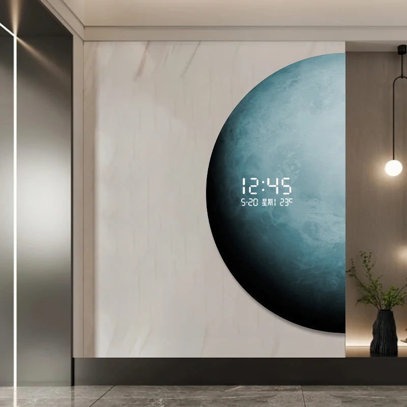 Planet Clock Mural