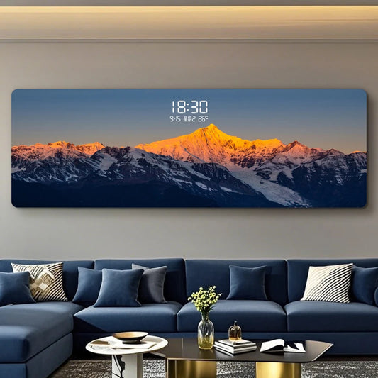 Minimalist Clock Wall Panel